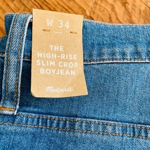Madewell The High Rise Slim Crop Boy Jean